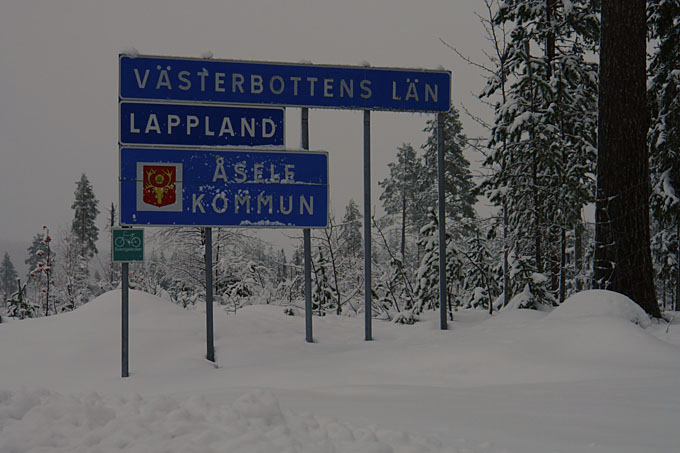 23. Okt. 2006   10:00   Lapplands Südgrenze im Schnee