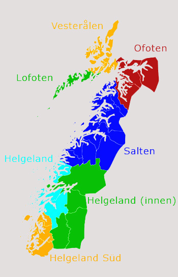 Karte der Provinz Nordland (zum Navigieren)